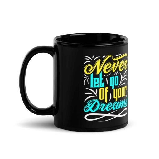 black glossy mug black 11oz handle on left 63027a1716d71