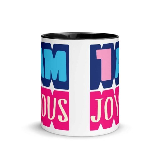 white ceramic mug with color inside black 11oz front 630680cc00966