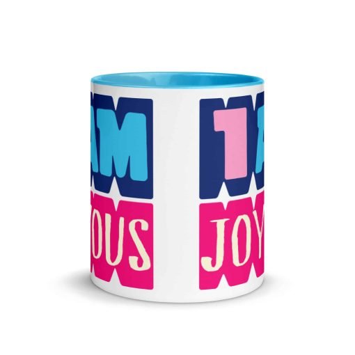 white ceramic mug with color inside blue 11oz front 630680cc00fa8