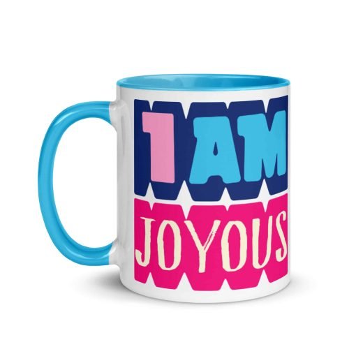 white ceramic mug with color inside blue 11oz left 630680cc01042