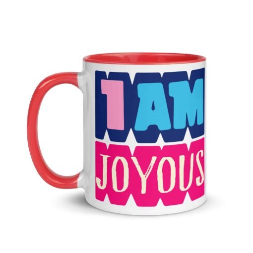 white ceramic mug with color inside red 11oz left 630680cc00c53