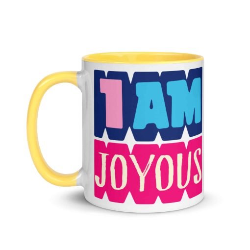 white ceramic mug with color inside yellow 11oz left 630680cc014c3