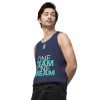 mens premium tank top harbor blue left front 63109bec03038