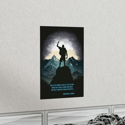 Unleash Your Inner Strength: Inspiring Victory Poster with Christian D. Larson Quote