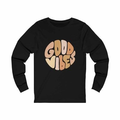 Good Vibes Unisex Long Sleeve Tee - Comfortable and Stylish Everyday Item