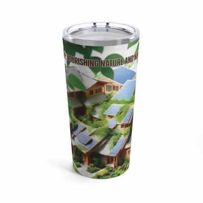 Sunlit Sanctuary Tumbler - 20 Oz Stainless Steel Travel Mug