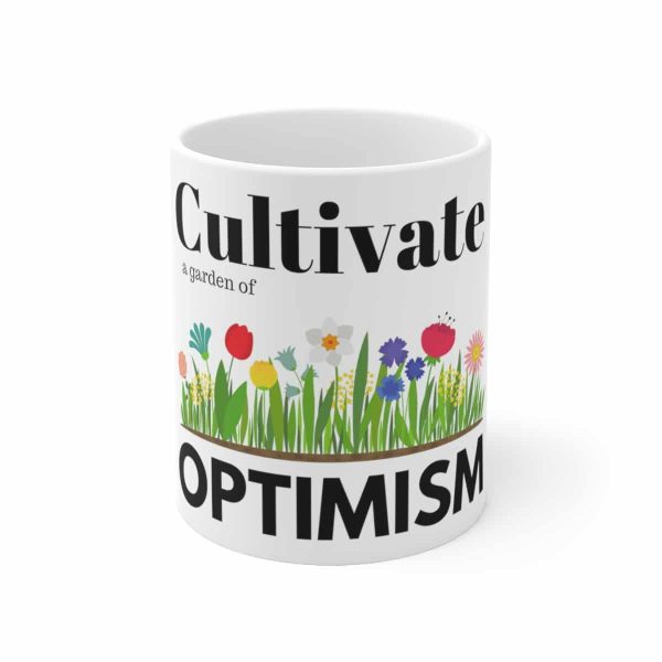 Optimist's Coffee Mug - Keep Your Cup Half Full