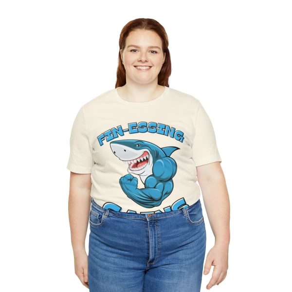 Funny Gym Shark Jersey Tee - Soft and Durable Workout Companion - Image 31