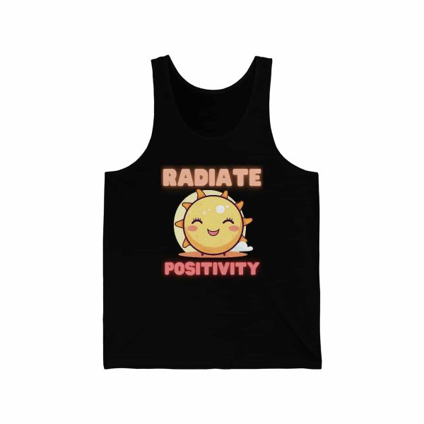 Inspirational Unisex Jersey Tank - Radiate Positivity