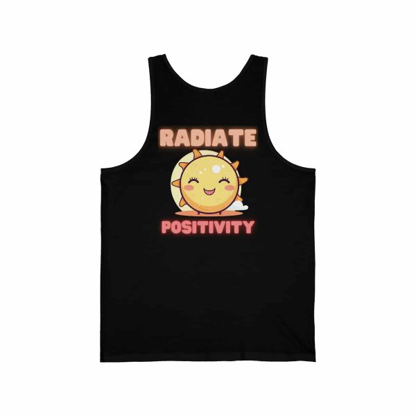 Inspirational Unisex Jersey Tank - Radiate Positivity - Image 2