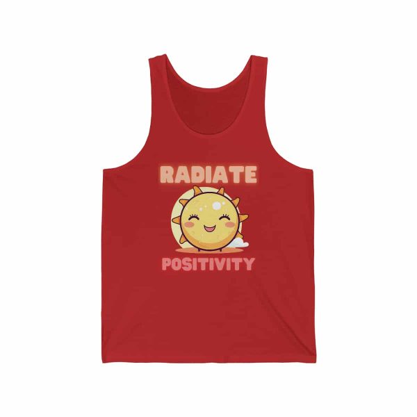 Inspirational Unisex Jersey Tank - Radiate Positivity - Image 5