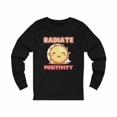 Radiate Positivity Unisex Jersey Long Sleeve Tee - Available in 4 Colors