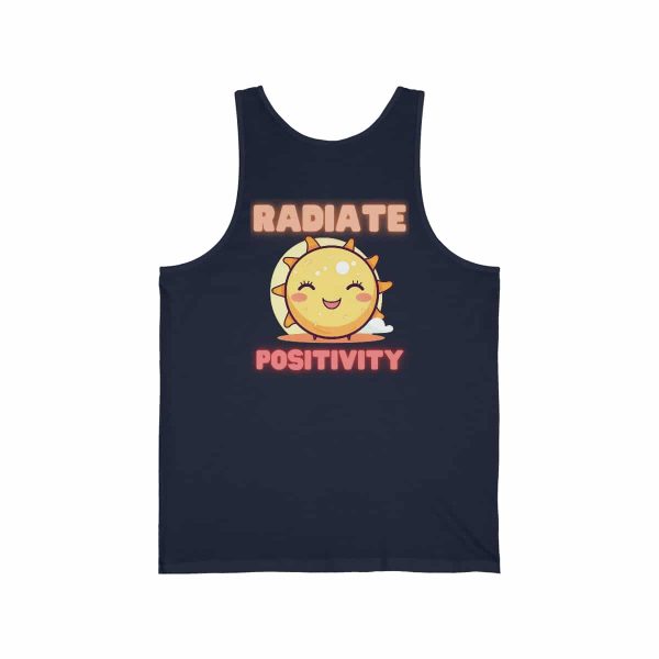 Inspirational Unisex Jersey Tank - Radiate Positivity - Image 4