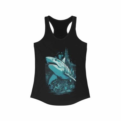 Sharkitect Tank Top - Funny Tee Shirt for Women - Slim Fit & Comfortable