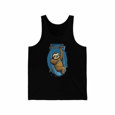 Shop the Sloth Acrobat Unisex Jersey Tank - Soft and Comfortable Tank Top with High-Quality Print