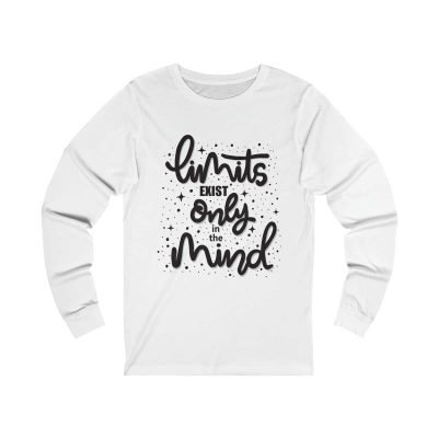 Shop the Unlimited Mind Power Unisex Jersey Long Sleeve Tee for Casual Elegance and Comfort