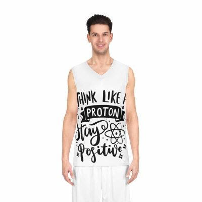 Basketball Jersey with Positive Saying - Moisture-Wicking & Odor-Resistant