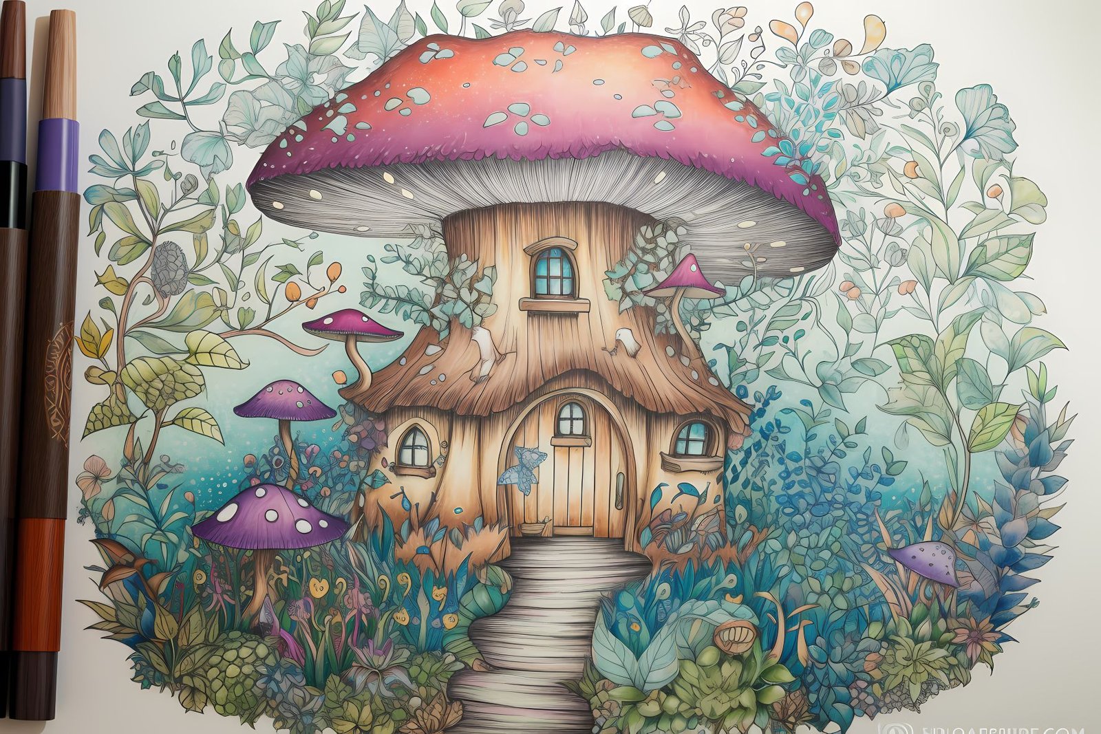 Relax and color a page