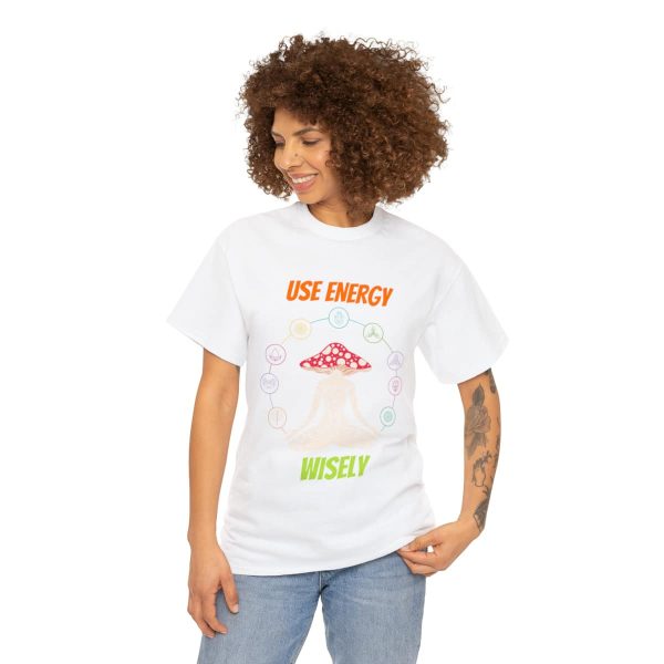 Shop the 'Use Energy Wisely' Unisex Heavy Cotton Tee for Premium Comfort and Durability - Image 13