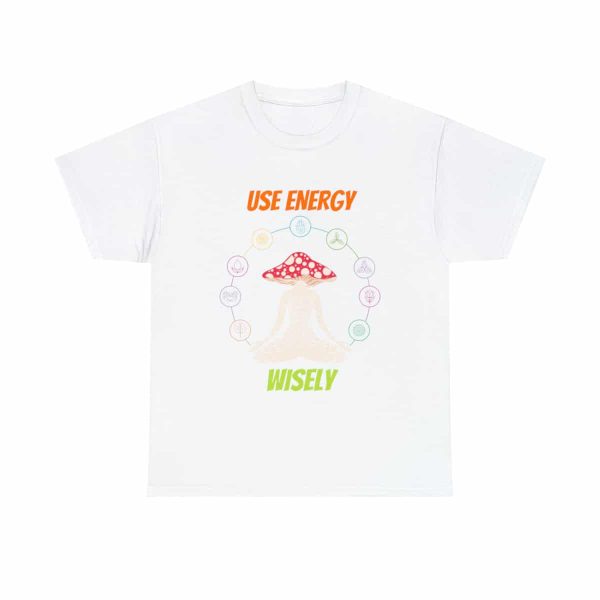 Shop the 'Use Energy Wisely' Unisex Heavy Cotton Tee for Premium Comfort and Durability - Image 14