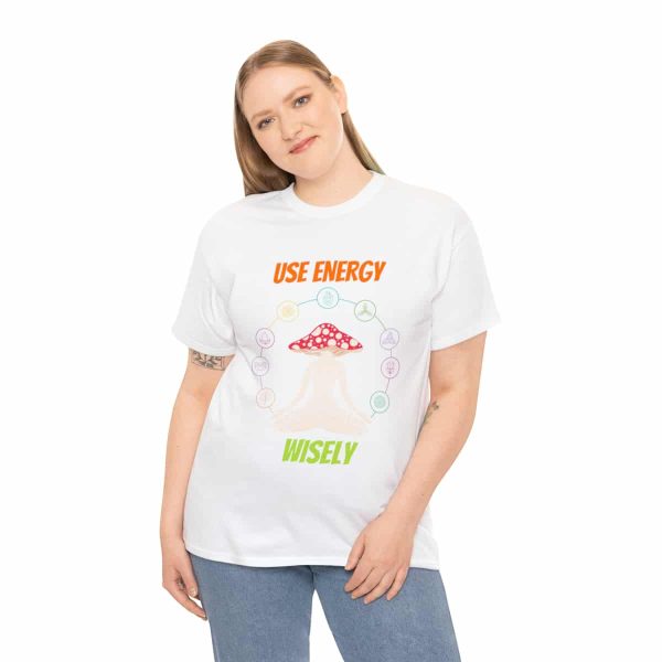 Shop the 'Use Energy Wisely' Unisex Heavy Cotton Tee for Premium Comfort and Durability - Image 16