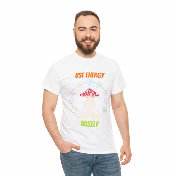 Shop the 'Use Energy Wisely' Unisex Heavy Cotton Tee for Premium Comfort and Durability - Image 17