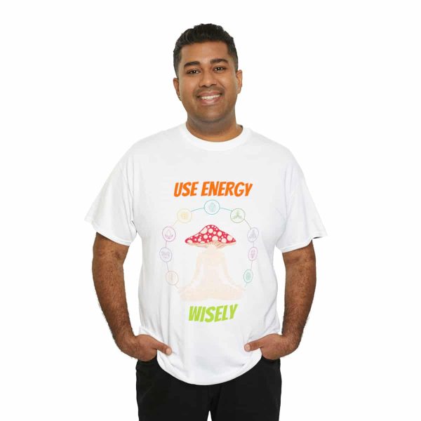 Shop the 'Use Energy Wisely' Unisex Heavy Cotton Tee for Premium Comfort and Durability - Image 20