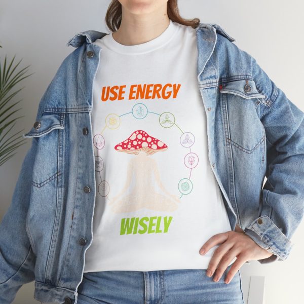 Shop the 'Use Energy Wisely' Unisex Heavy Cotton Tee for Premium Comfort and Durability - Image 21