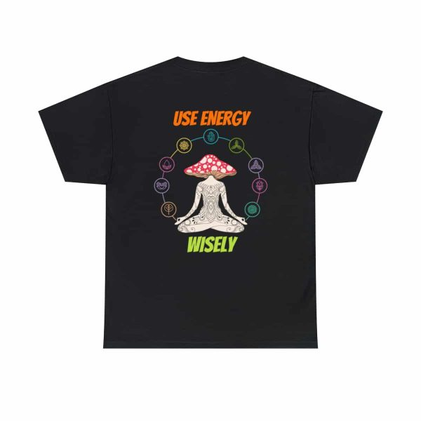 Shop the 'Use Energy Wisely' Unisex Heavy Cotton Tee for Premium Comfort and Durability - Image 3