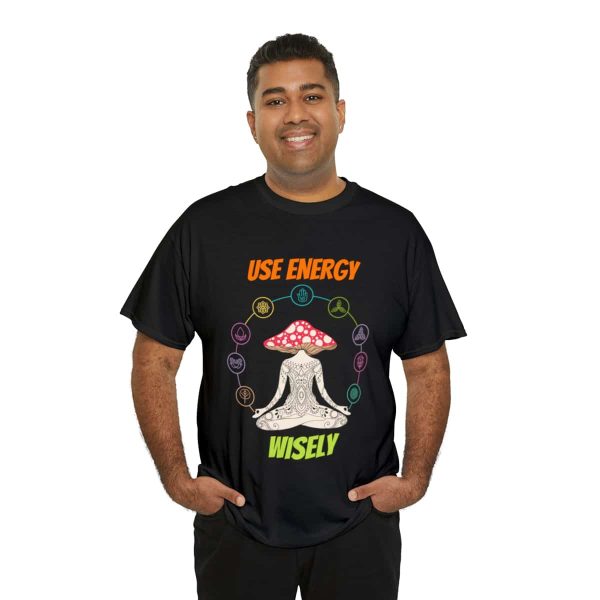 Shop the 'Use Energy Wisely' Unisex Heavy Cotton Tee for Premium Comfort and Durability - Image 8