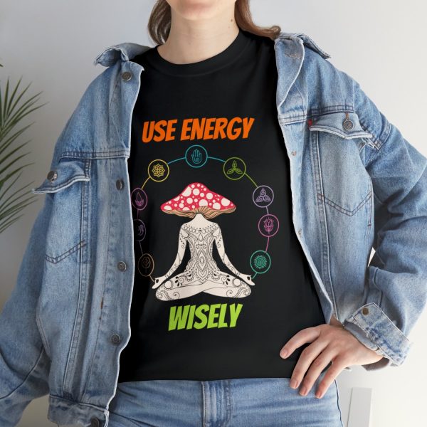 Shop the 'Use Energy Wisely' Unisex Heavy Cotton Tee for Premium Comfort and Durability - Image 9