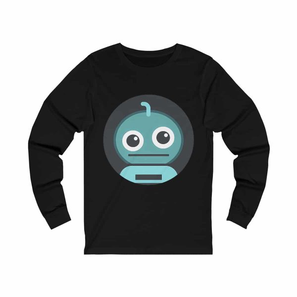 Unisex Long Sleeve Jersey Tee - Beep Bop Robot | Comfortable Everyday Essential - Image 5