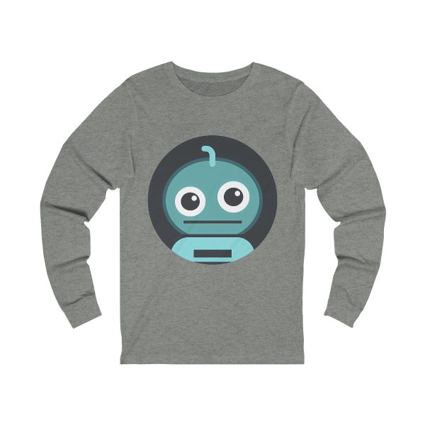 Unisex Long Sleeve Jersey Tee - Beep Bop Robot | Comfortable Everyday Essential - Image 3