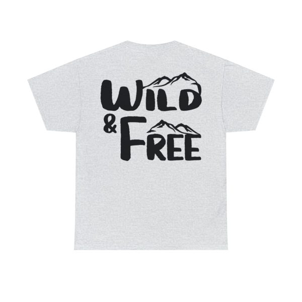 Cotton Tee - Unisex T-shirt - Wild & Free - Premium Printing - True to Size - Image 3