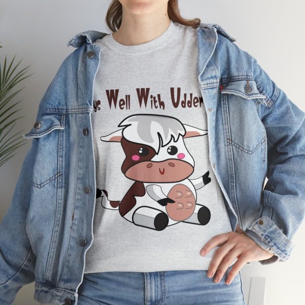 Funny Cow Pun T-shirt - Premium 100% Cotton Tee - Image 21