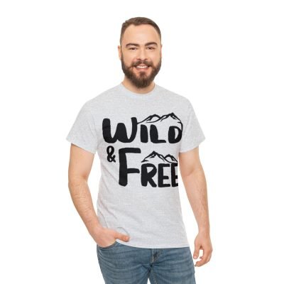 Cotton Tee - Unisex T-shirt - Wild & Free - Premium Printing - True to Size