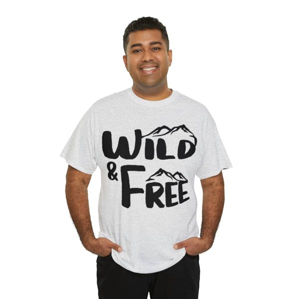 Cotton Tee - Unisex T-shirt - Wild & Free - Premium Printing - True to Size - Image 8