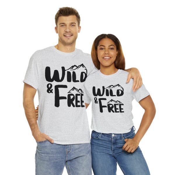 Cotton Tee - Unisex T-shirt - Wild & Free - Premium Printing - True to Size - Image 10