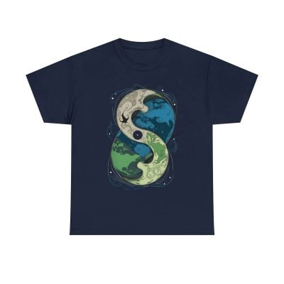 Cosmic Yin Yang Short-Sleeve T-shirt