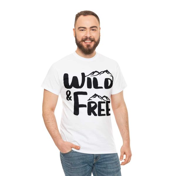 Cotton Tee - Unisex T-shirt - Wild & Free - Premium Printing - True to Size - Image 13