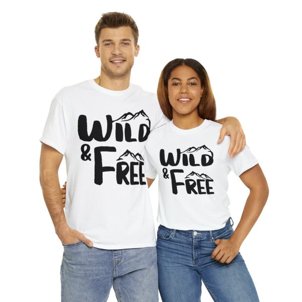 Cotton Tee - Unisex T-shirt - Wild & Free - Premium Printing - True to Size - Image 22