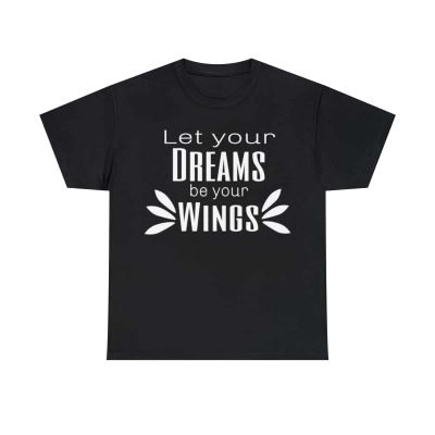 Cotton Tee With Saying for Dreamers