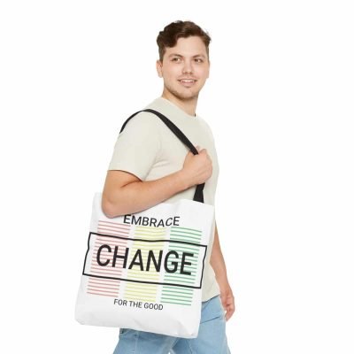 Inspirational Tote Bag - Embrace Change