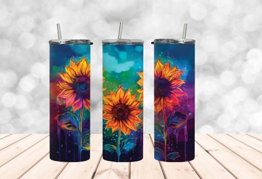 Sunflower Hot/Cold Skinny Mug