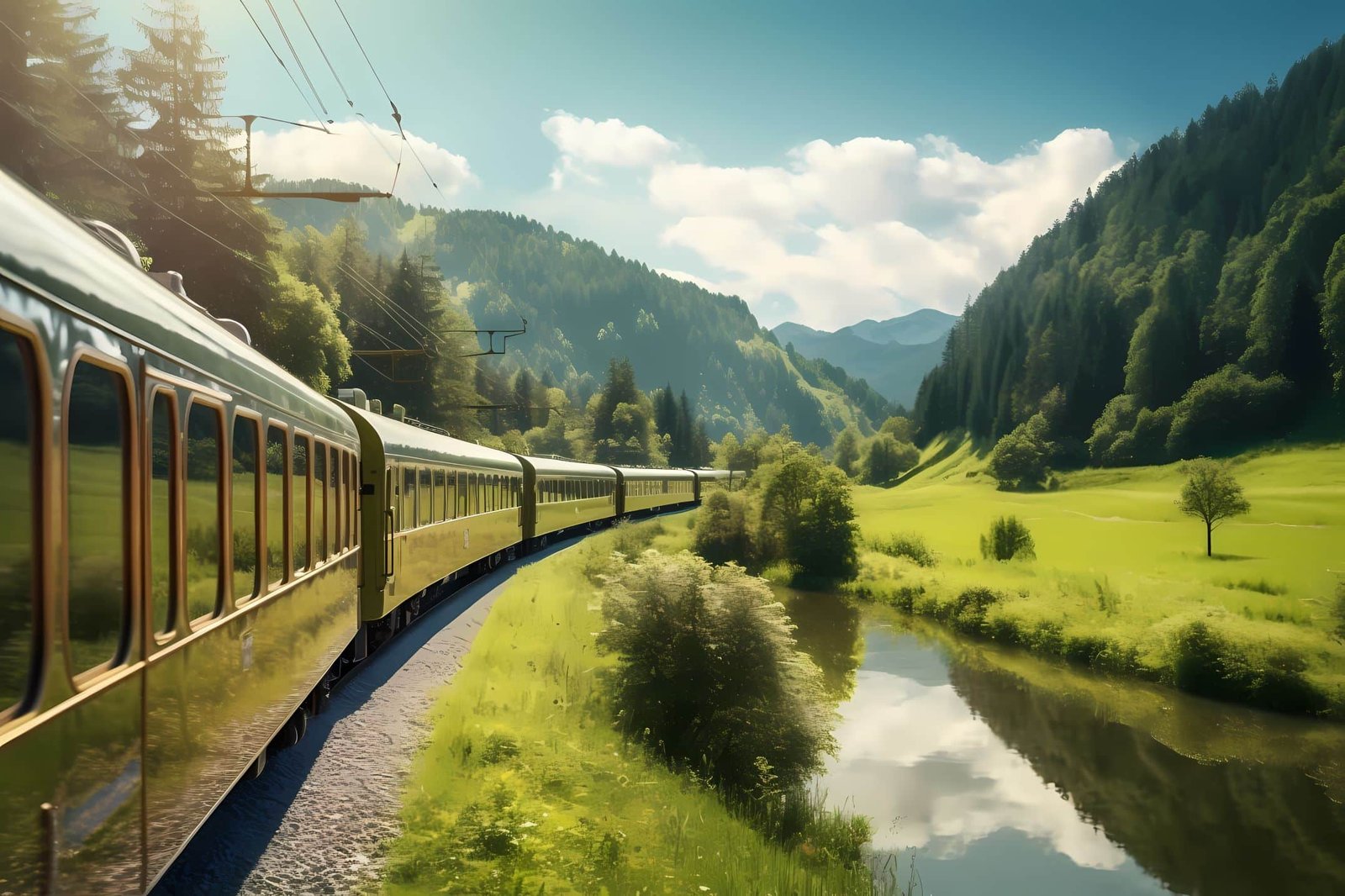 Ditch the car and take a train!